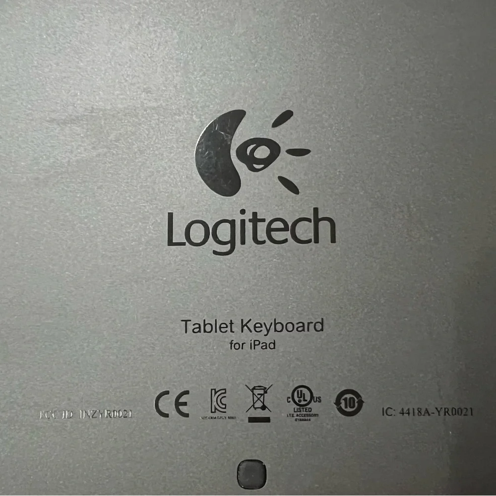 🎉2/$20) Logitech KEYBOARD Y-R0021 For iPad iOS Android Tablet Bluetooth